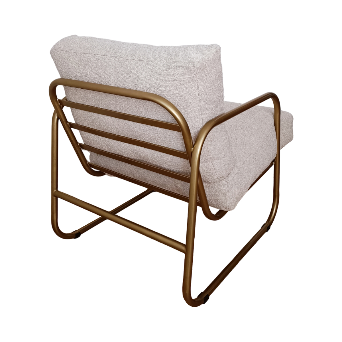 Fotel wypoczynkowy NUBE BEIGE dorado Fotel wypoczynkowy do wnętrz w stylu glamour